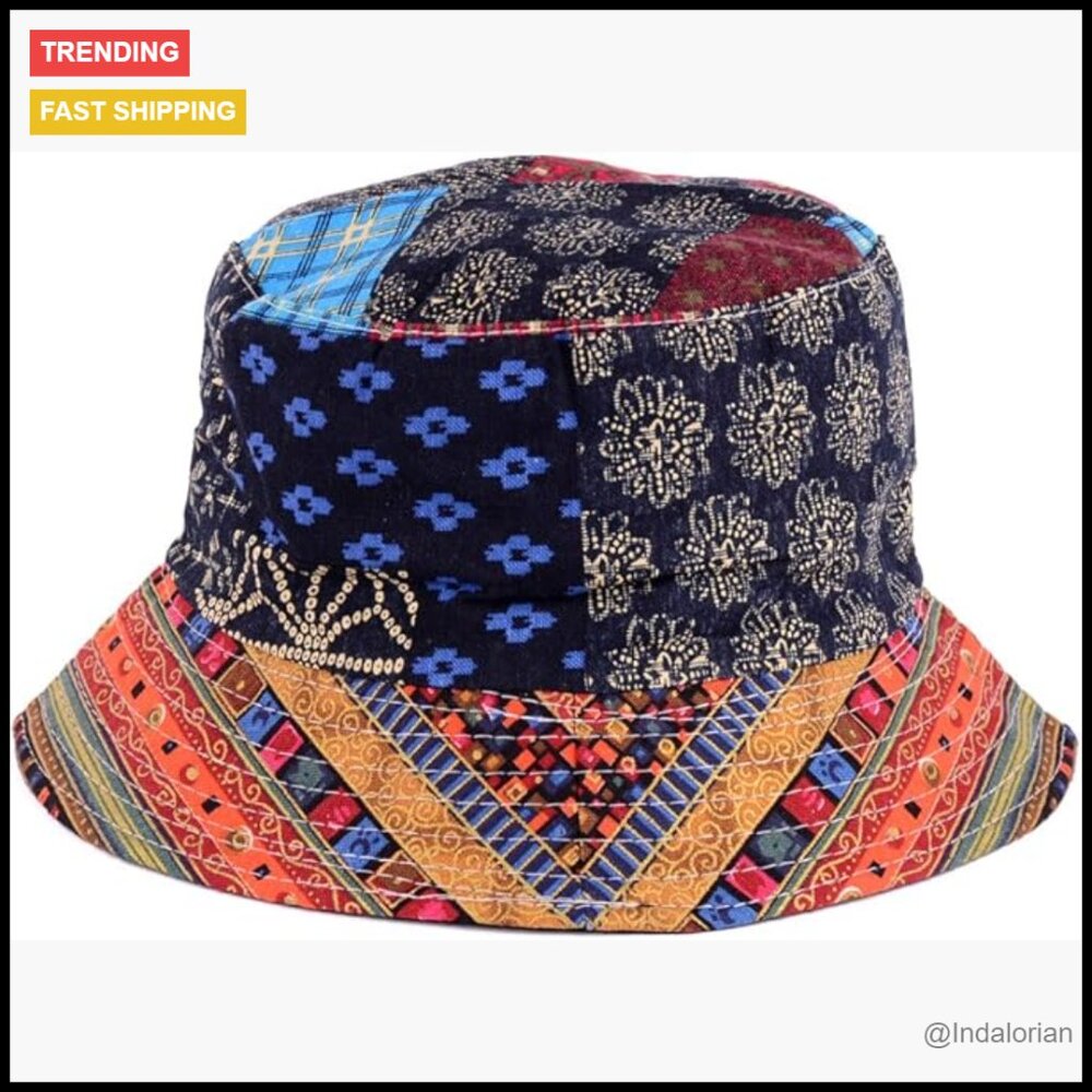 Reversible Packable Bucket Hat Lightweight Cotton Y2k Streetwear Fashion